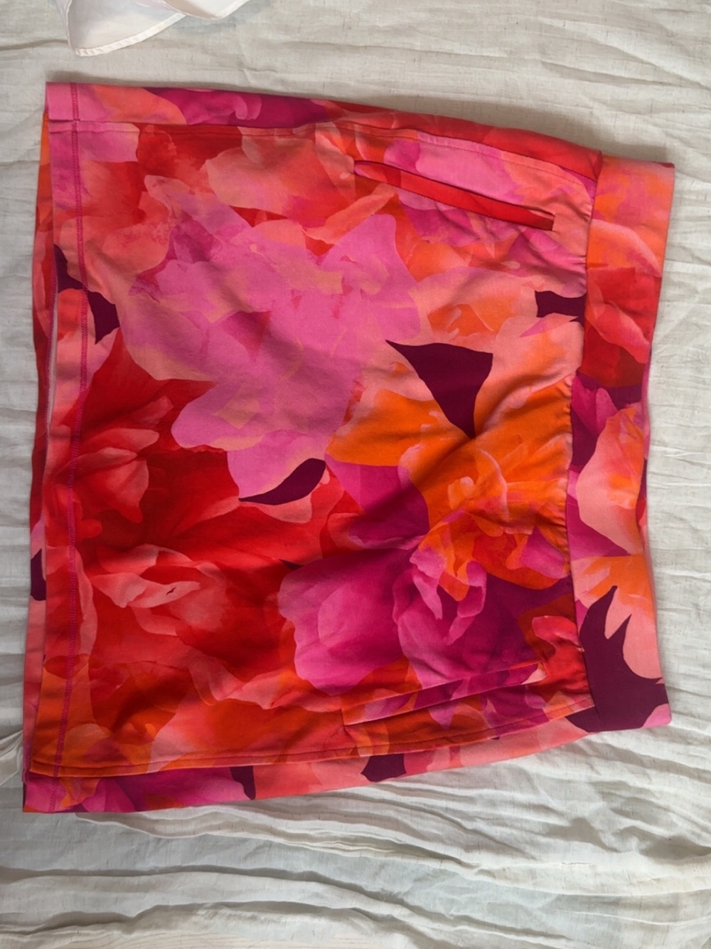 Talbots Pink and Orange Floral Mini Skirt